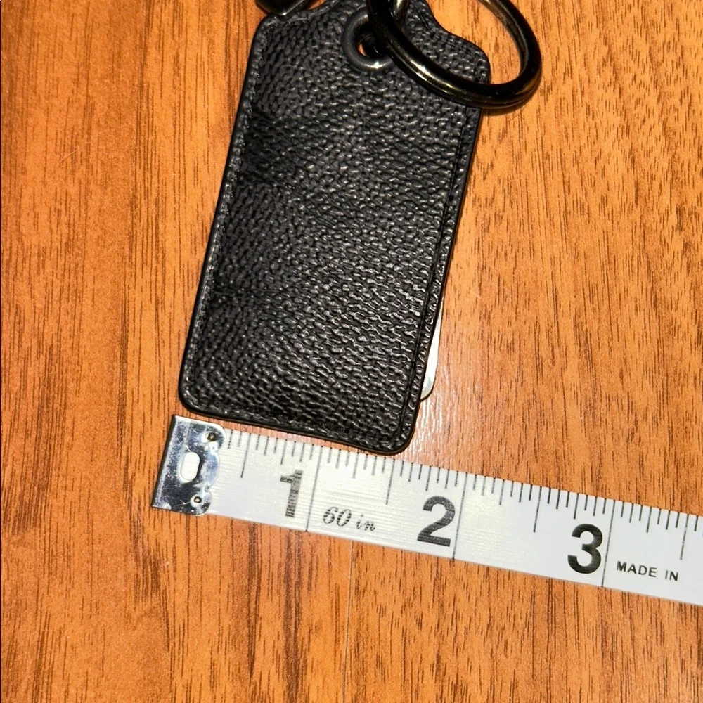 Coach Coated Canvas Tag Keyring with Metal Bottle Opener - Picture 8 of 10